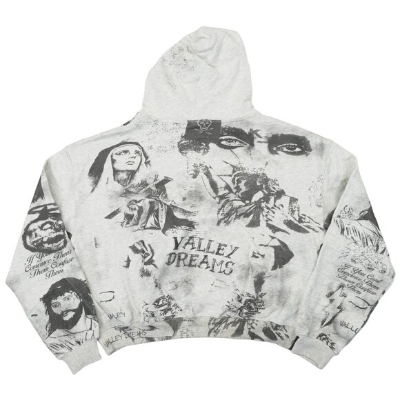 Vale Forever Mural Hoodie Sweatshirt Grey - Picture 2 of 7